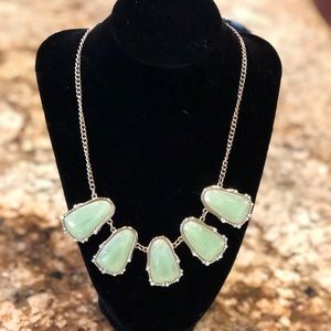 Mint and gold choker